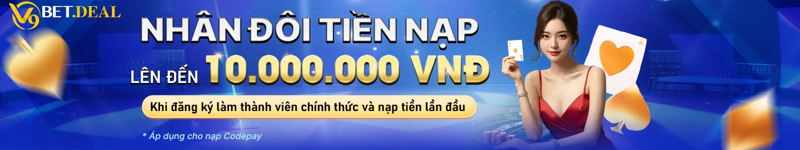 V9Bet Isotr ✅️ Link Vào V9Bet Deal Mới Nhất Tháng 10/2025 1 Nhân đôi tiền nạp lên đến 10.000.000 VNĐ