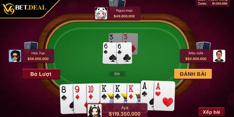 Tiến Lên Miền Nam V9bet - Cách Xếp Bài Chuẩn Để Chiến Thắng 2 Sắp xếp theo độ mạnh của bài